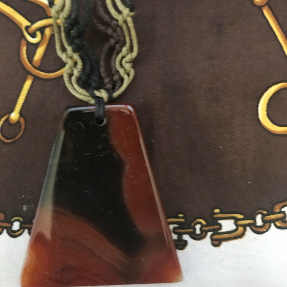 Gorgeous brown stone necklace
